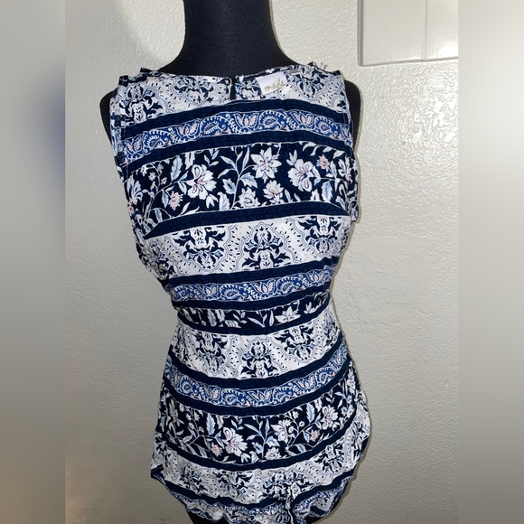 MADE Minkpink Resort Indigo Sunset Playsuit - Picture 3 of 3